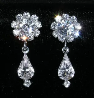 #14737 - Simply Rosette Drop Earring