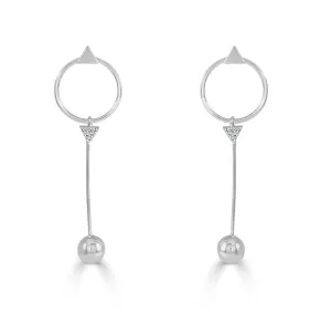 14k Gold & Diamond Earrings - 0.10ct