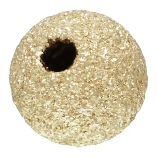 14K Gold Filled Round 3 mm Stardust Bead / 10 Pieces