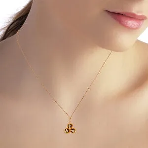 14K Solid Rose Gold Citrine Necklace Gemstone Genuine New