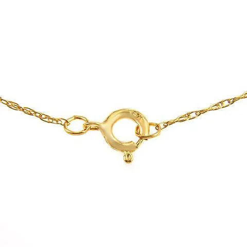 1.5 Carat 14K Solid Yellow Gold Cross Necklace Natural Citrine