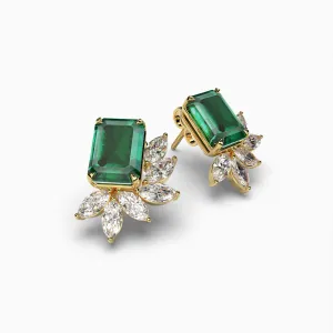 Adeline Real Zambian Emerald Earring Simple and Beautiful Design