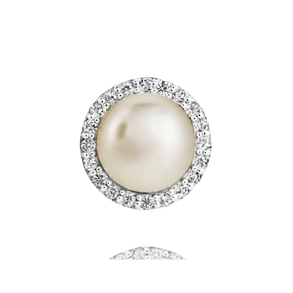 Amberley Large Cluster Pearl Earrings - Silver - 1703245