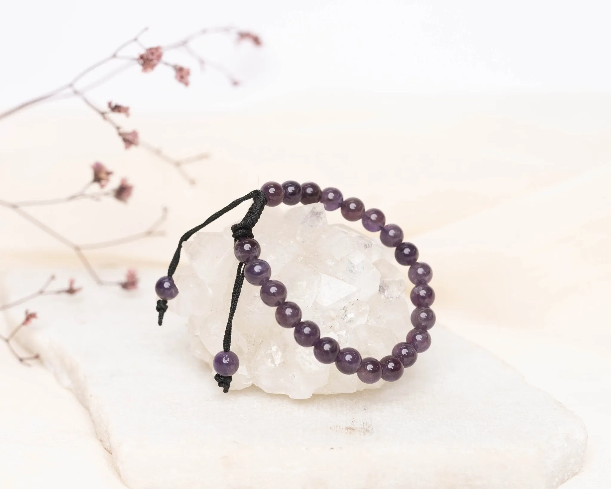 Amethyst with thread Bracelet