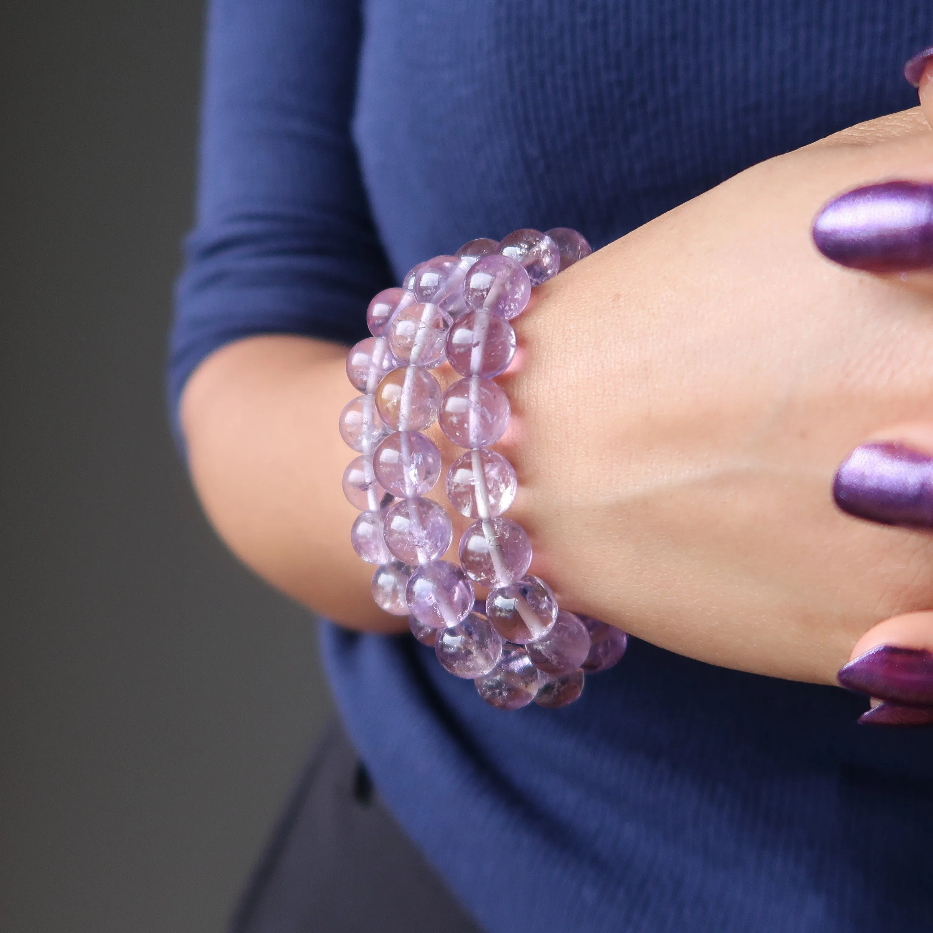 Ametrine Bracelet Spiritual Confidence Citrine Amethyst