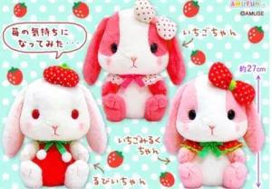 Amuse Pote Usa Loppy Strawberry Series Rabbit