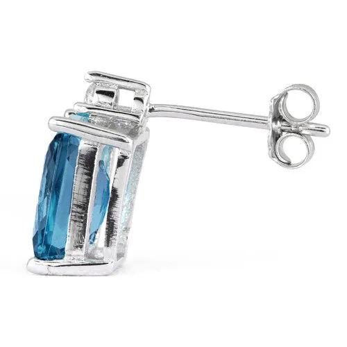 Blue Topaz Earrings