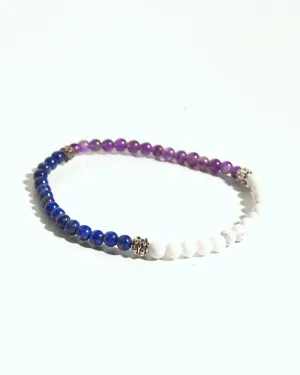 Calm   Clarity Bracelet - Amethyst - Lapis - Howlite