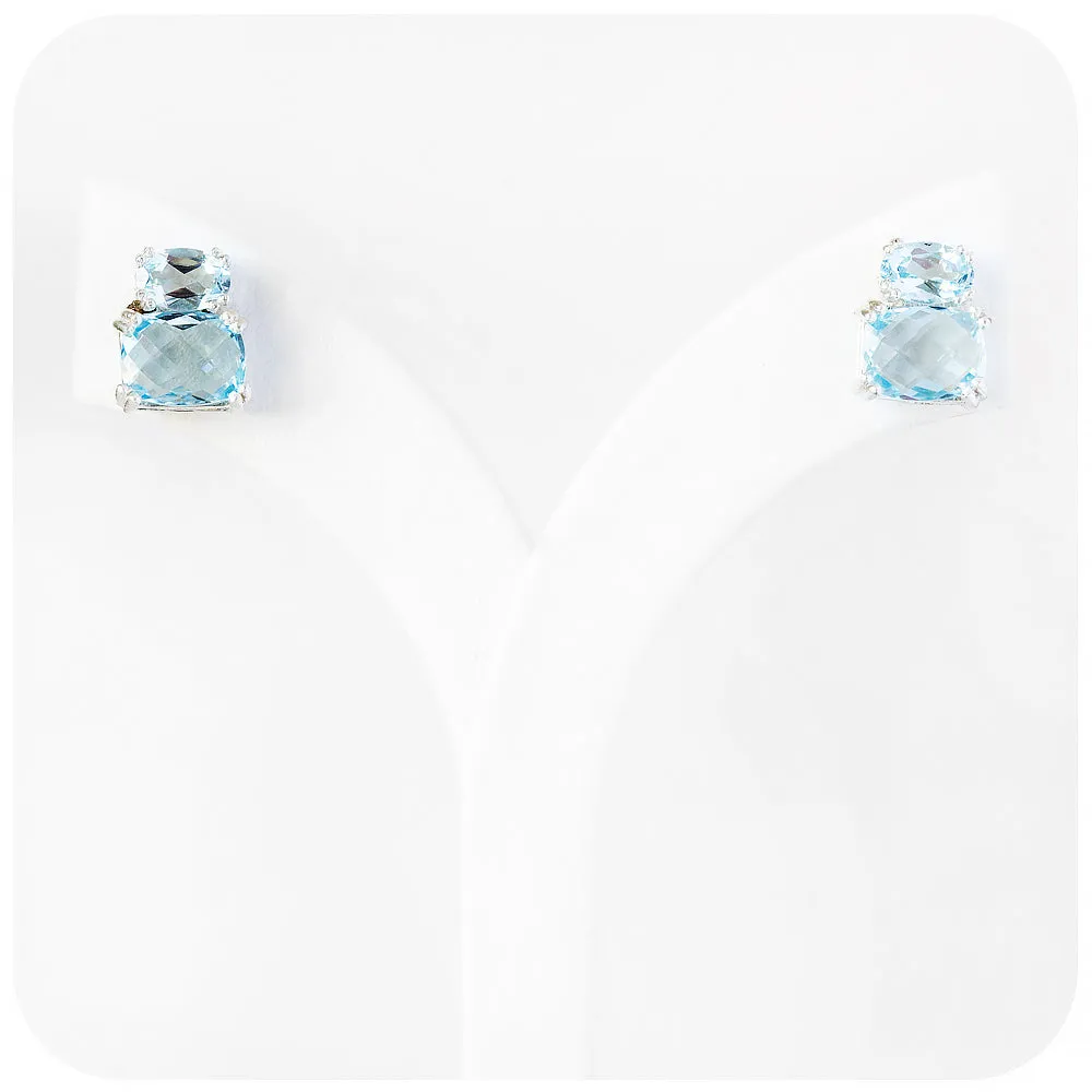 Charlotte, Sky Blue Topaz Stud Earring