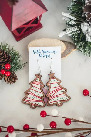Christmas Cake Dangle Earrings