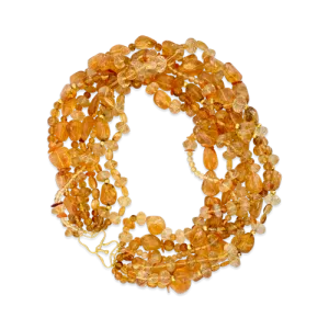 Citrine Torsade Estate Necklace