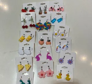 Clip On Dangle Earrings Assorted