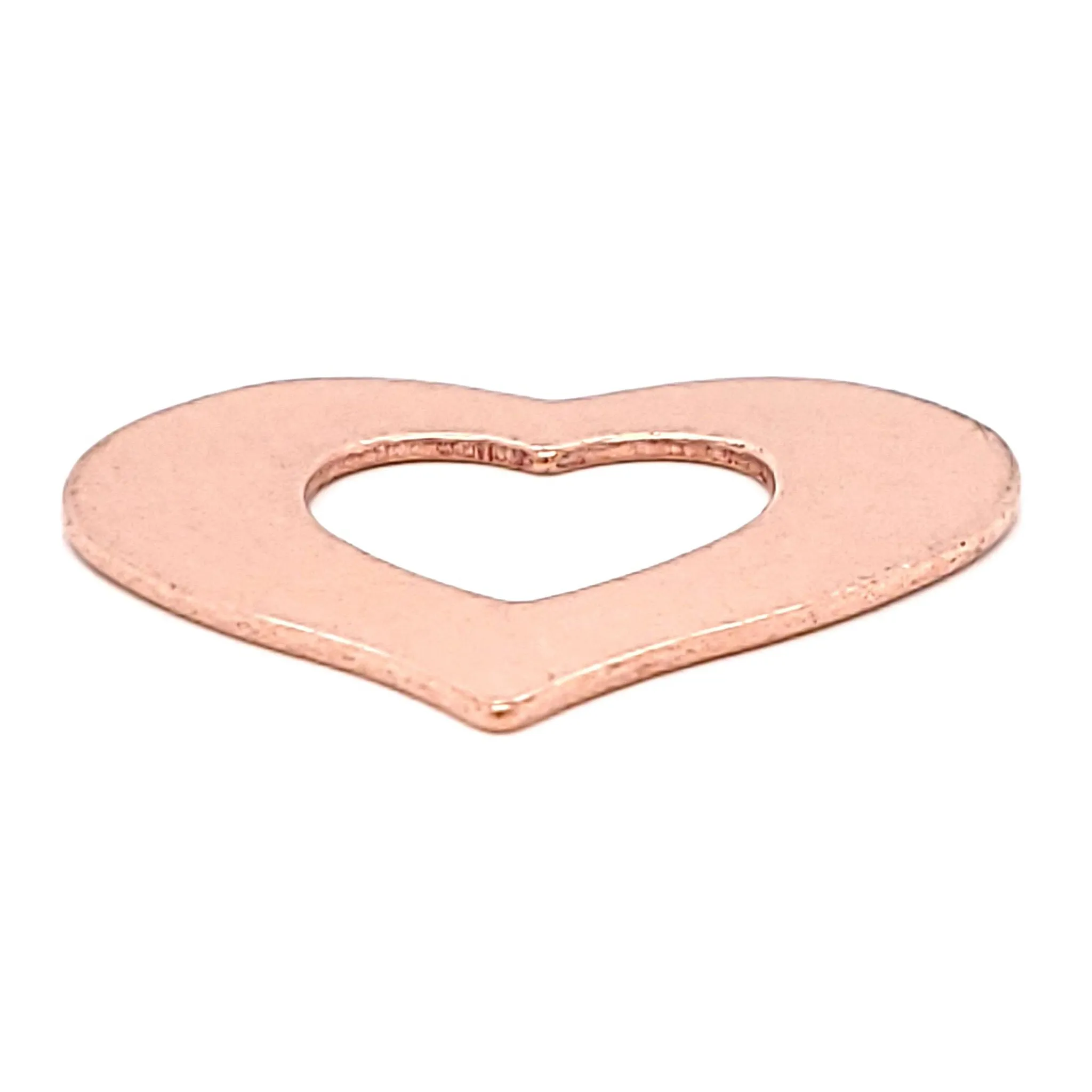 Copper Blank Heart Outline Pendant / SBB0178