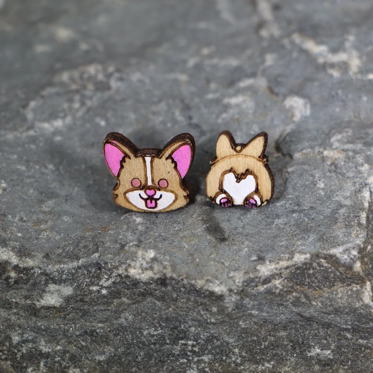 Corgi Butt Dangle Earrings by Cate's Concepts, LLC