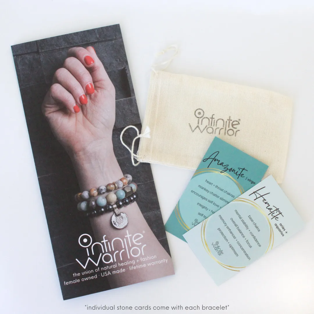 Cream Moonstone Crystal Bracelet with a Pearl   Amazonite Bracelet with Gold Rings