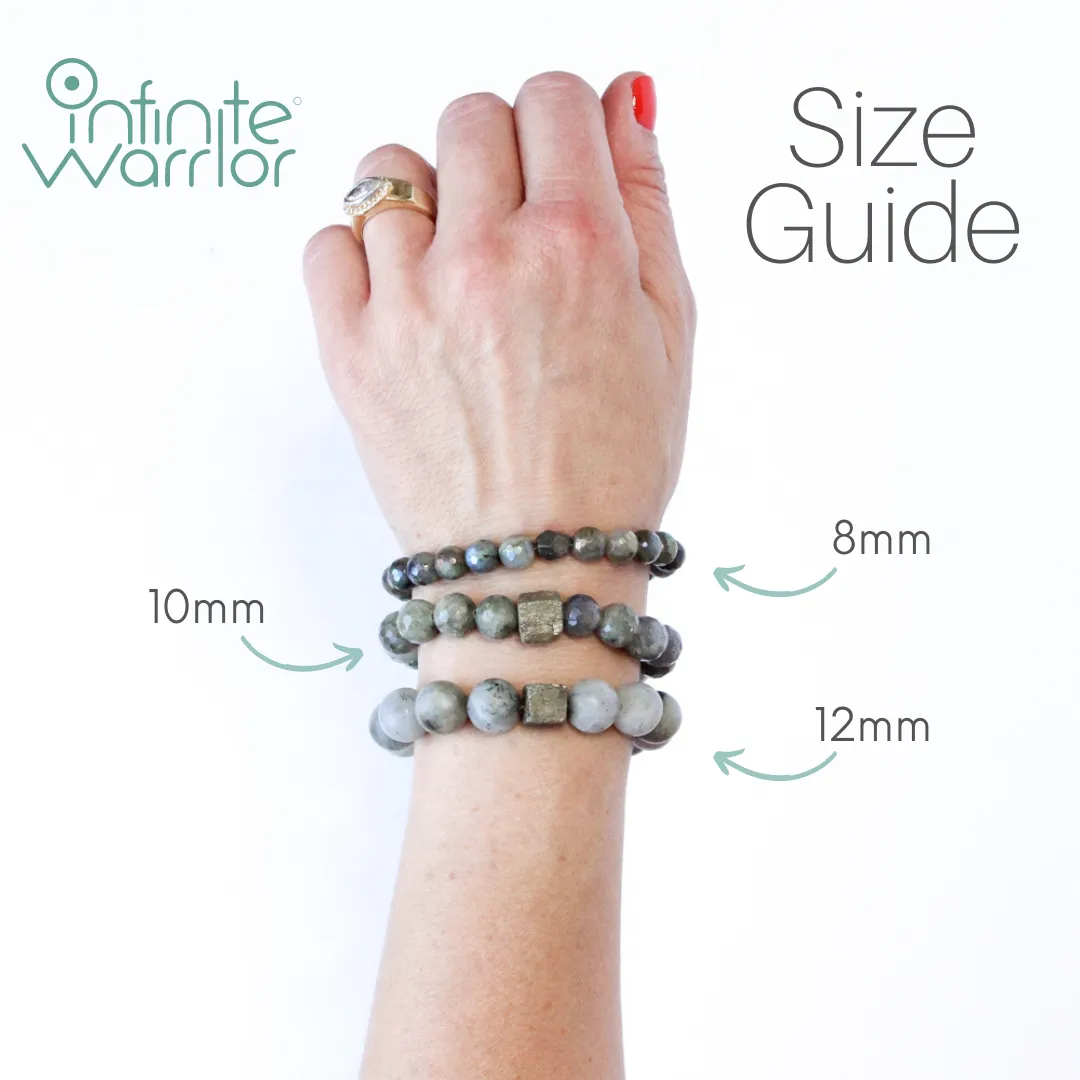 Cream Moonstone Crystal Bracelet with a Pearl   Amazonite Bracelet with Gold Rings