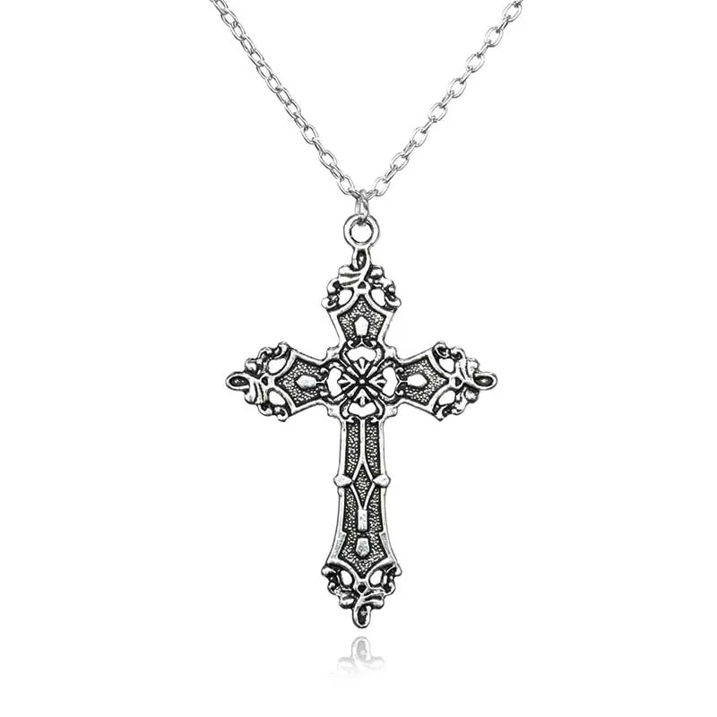 Cross Dangle Drop Earrings