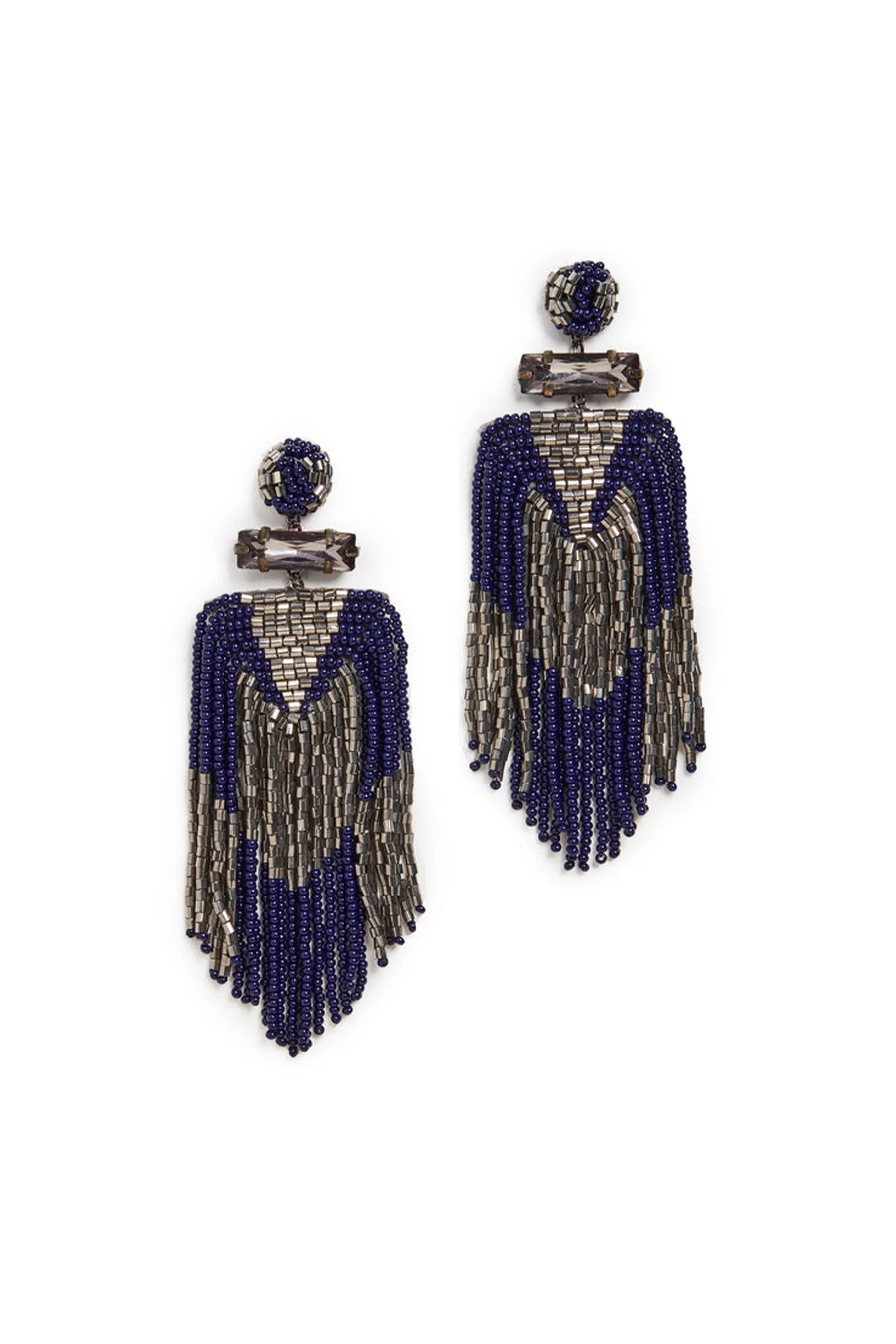 Deepa Gurnani Jody Earrings - Navy