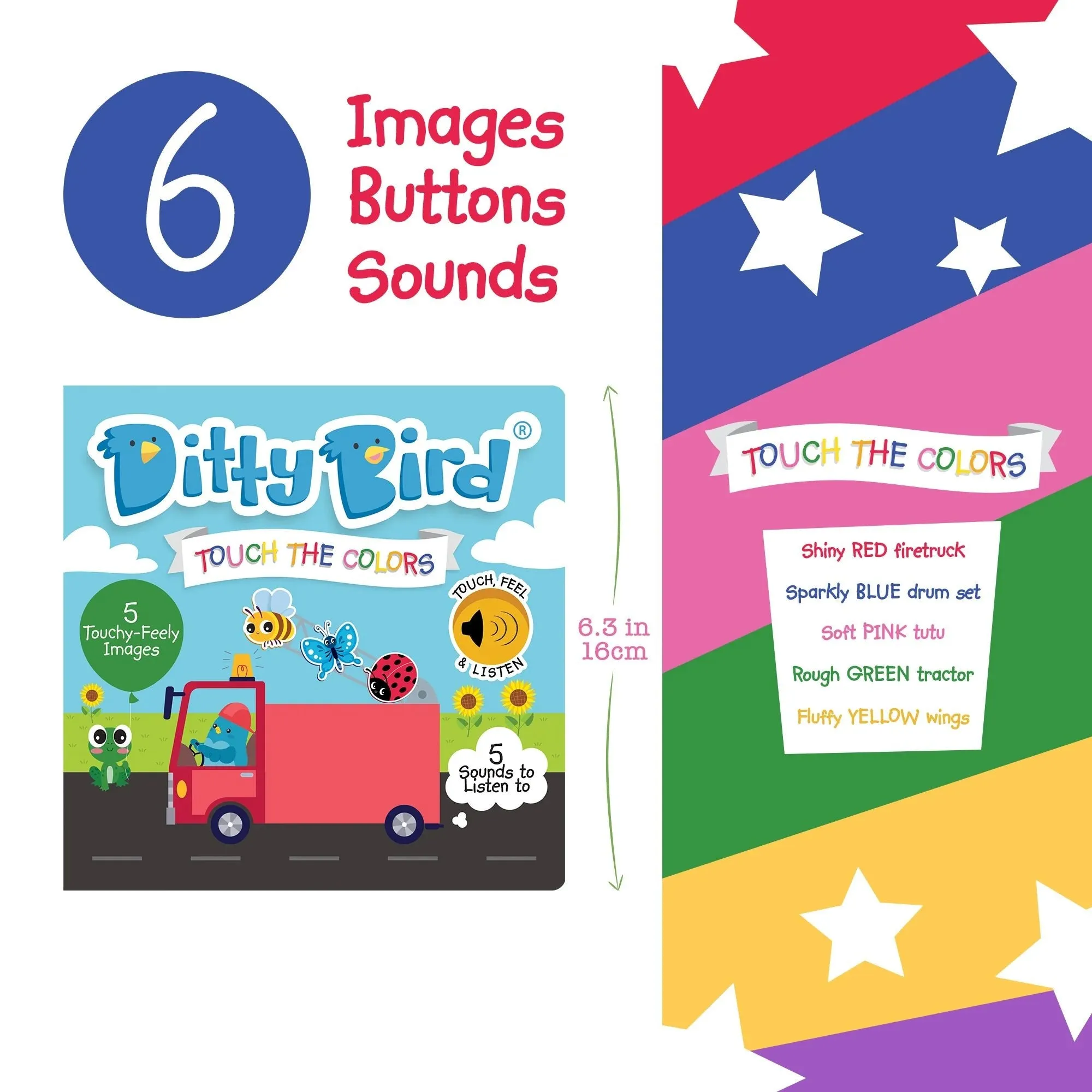 Ditty Bird Touch The Colours Board Book