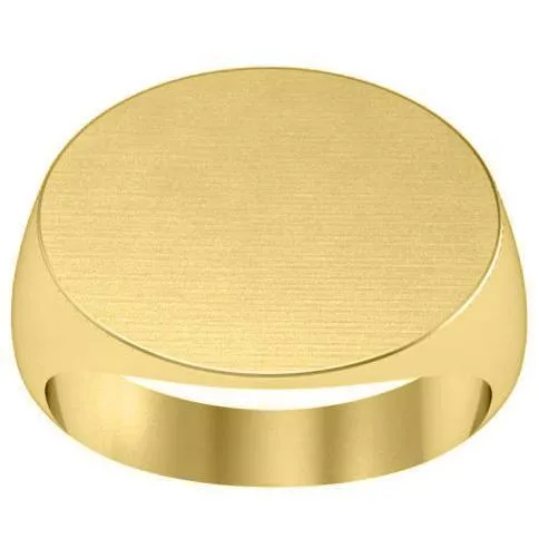Elongated Oval Signet Ring - 20mm Wide