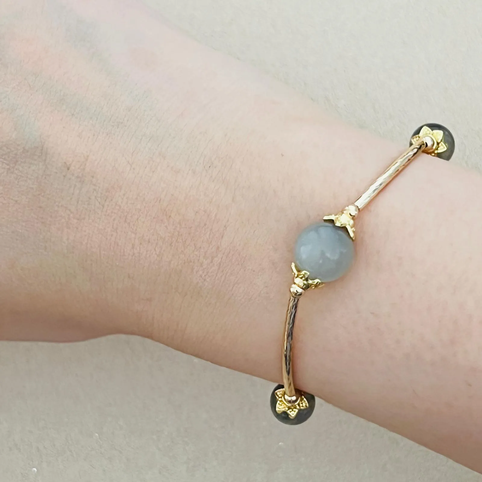 Etoupe Moonstone & Labradorite La Grace Bracelet