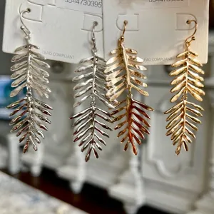 Falling Leaves Dangle Drop Earrings