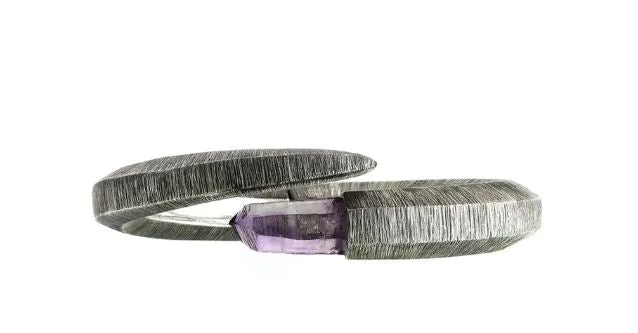Folding Light Bracelet with Amethyst