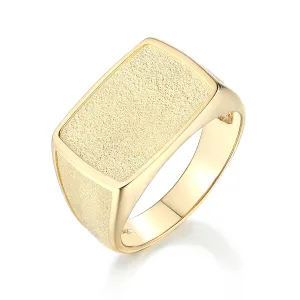 Gold Dust Signet Ring