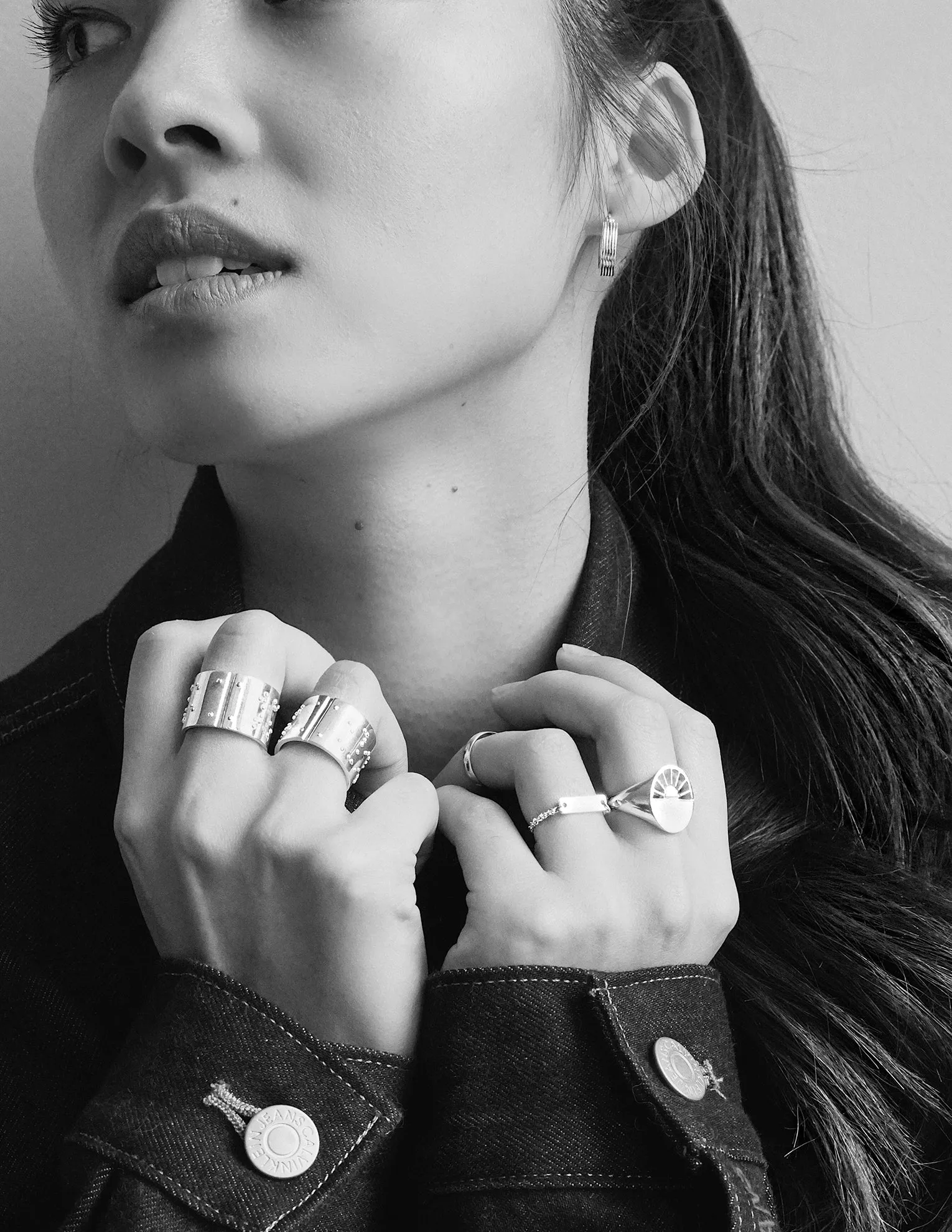 Golden Hour ring <br>Silver