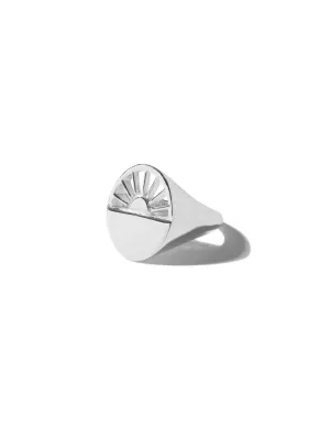 Golden Hour ring <br>Silver