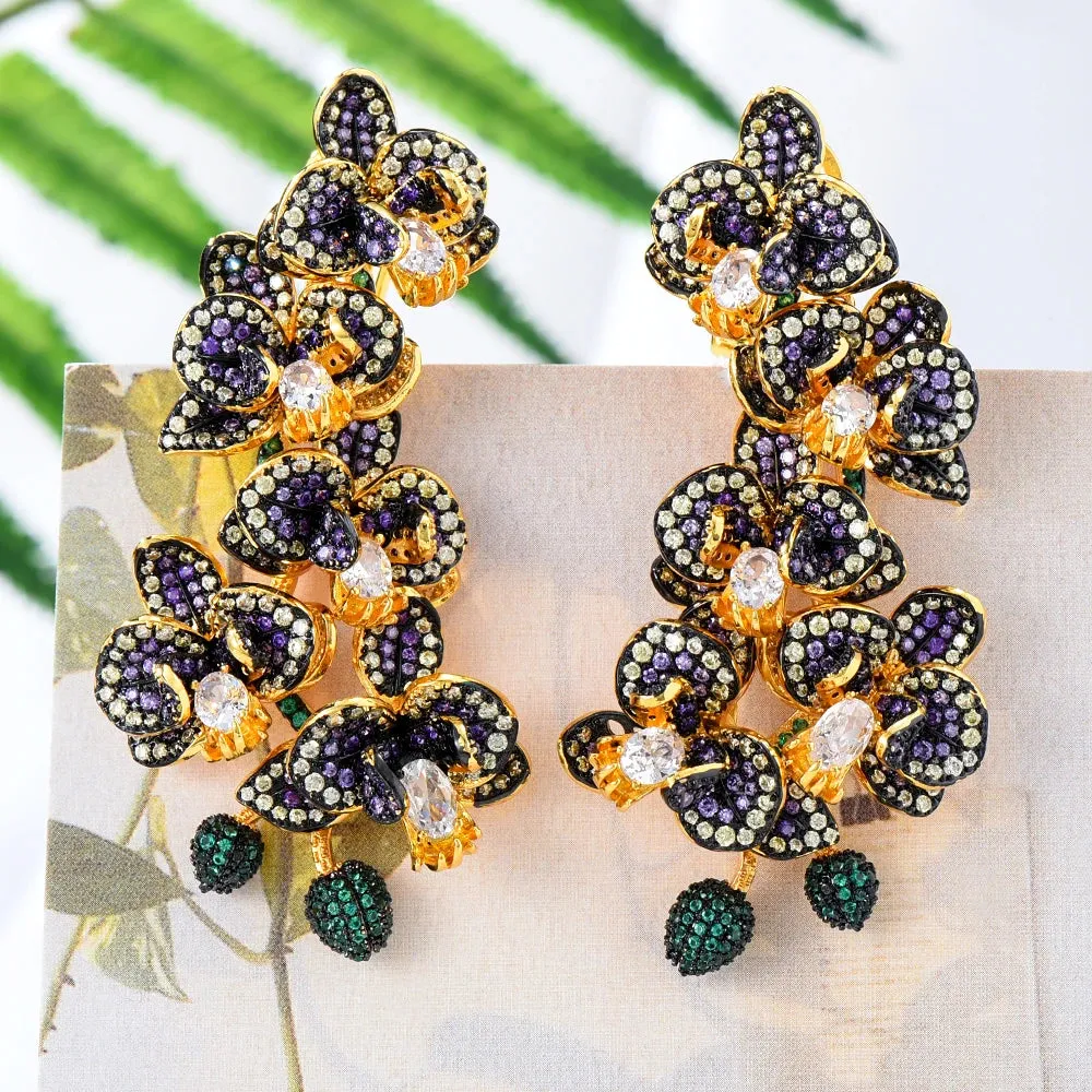 Gorgeous Crystal Dangle Earrings for Women Bridal Wedding Party Jewelry Accessory