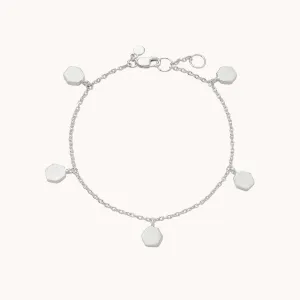 honeysuckle bracelet silver - sterling silver