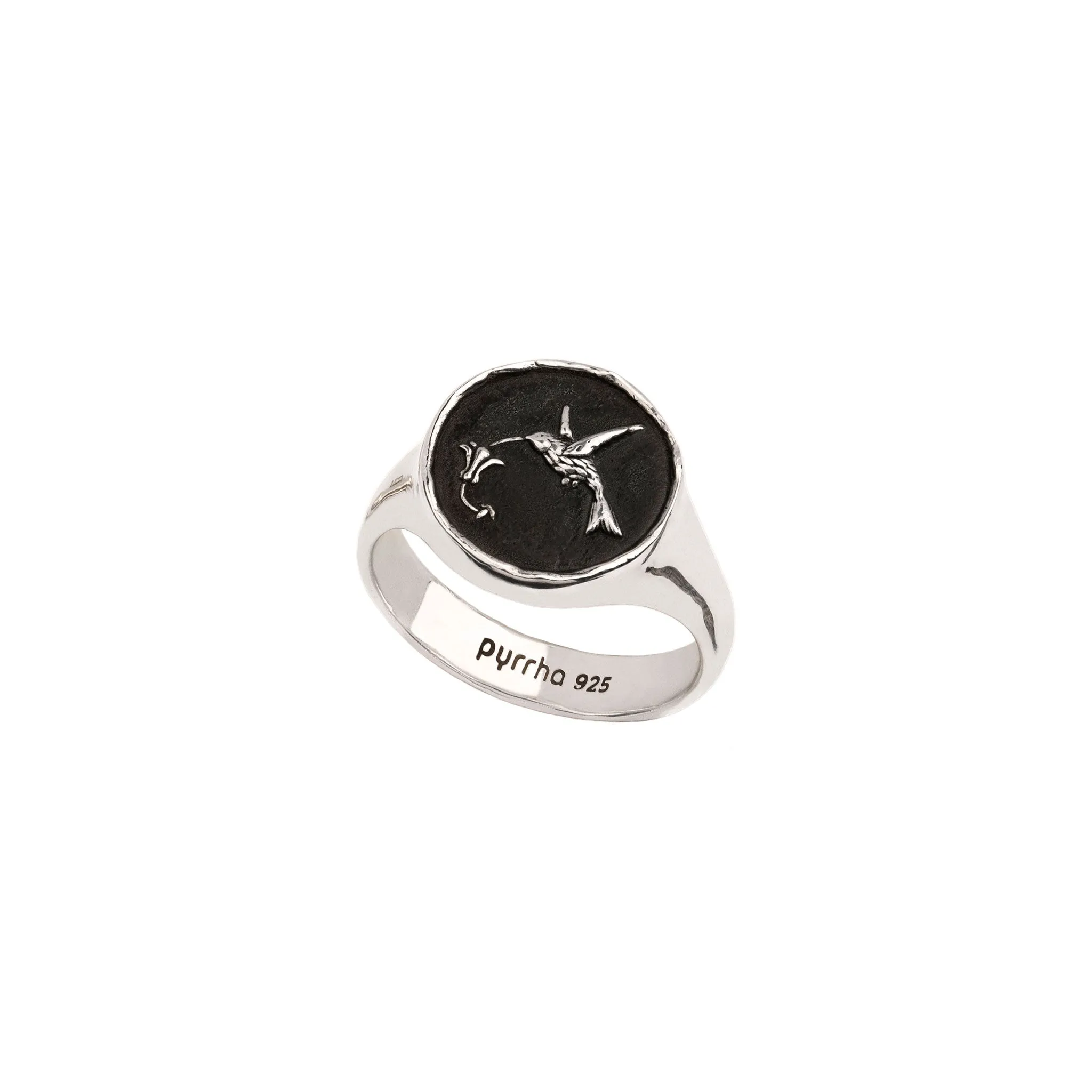 Hummingbird Signet Ring