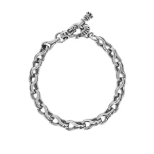 King Baby Sterling Silver Crazy Eight Link Bracelet