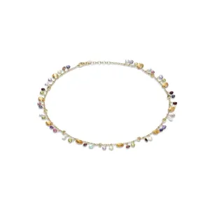 Marco Bicego Paradise Collection 18K Yellow Gold Citrine and Mixed Gemstone Single Strand Necklace