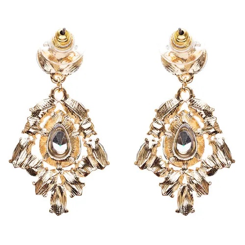 Modern Fashion Crystal Rhinestone Stylish Dangle Earrings E707 Green