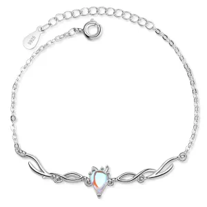 Multicolored moonstone niche cold wind bracelet