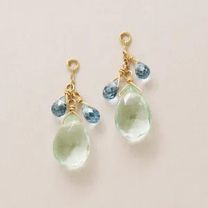 [Palette] 10K Fluorite Charms (Yellow Gold)