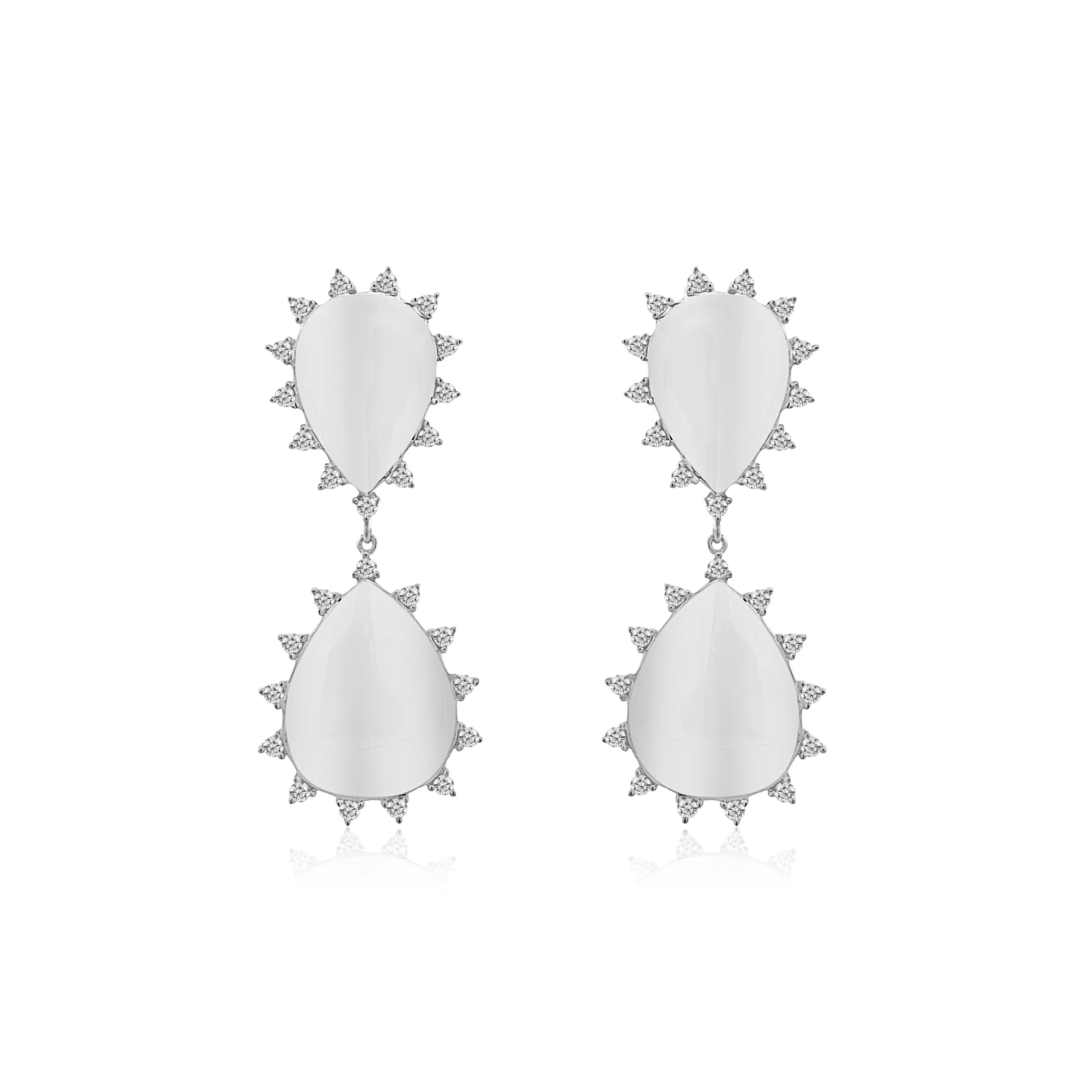 Pear Shape Dangle Earrings