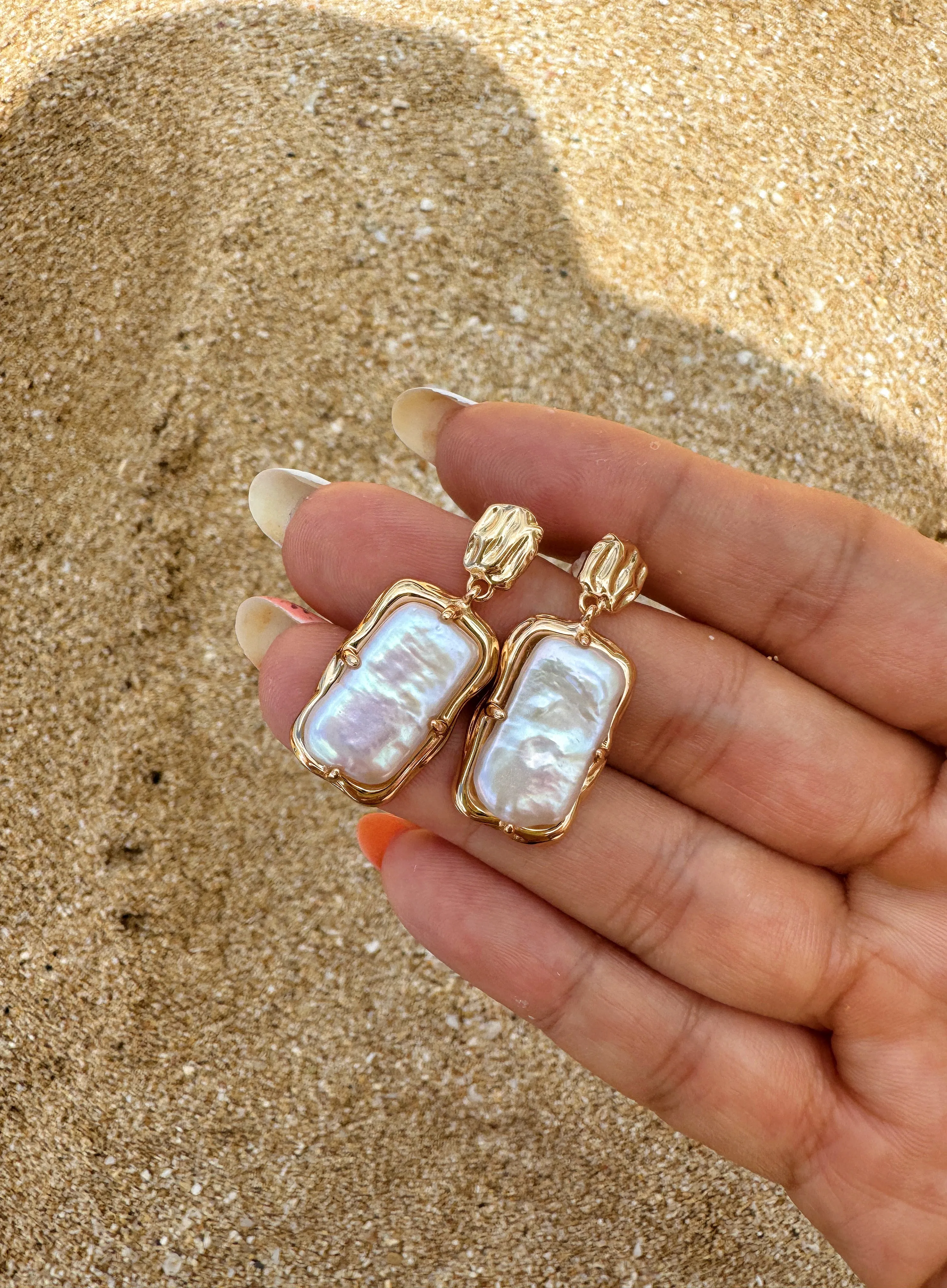 Pearl Reflection Earrings