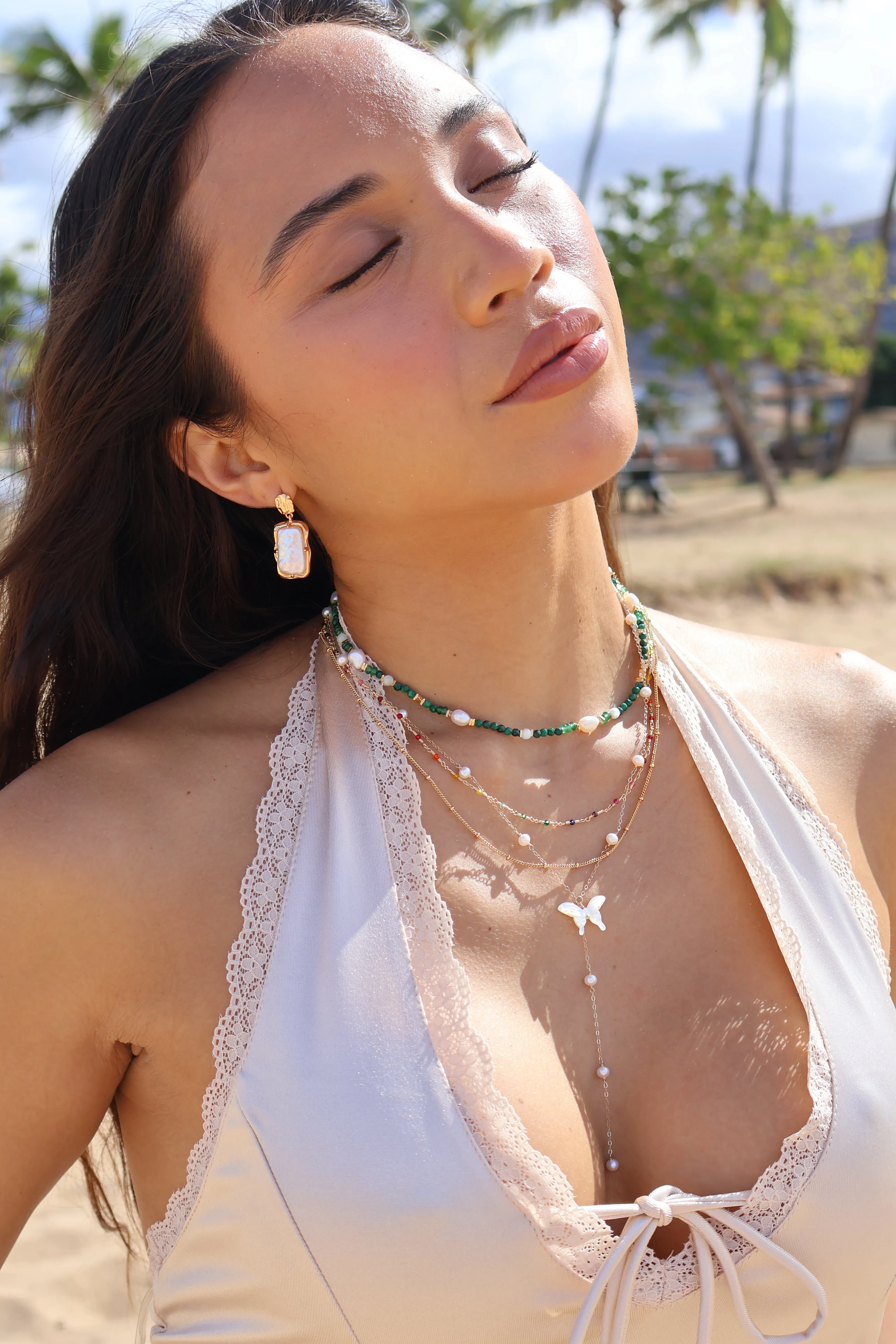 Pearl Reflection Earrings