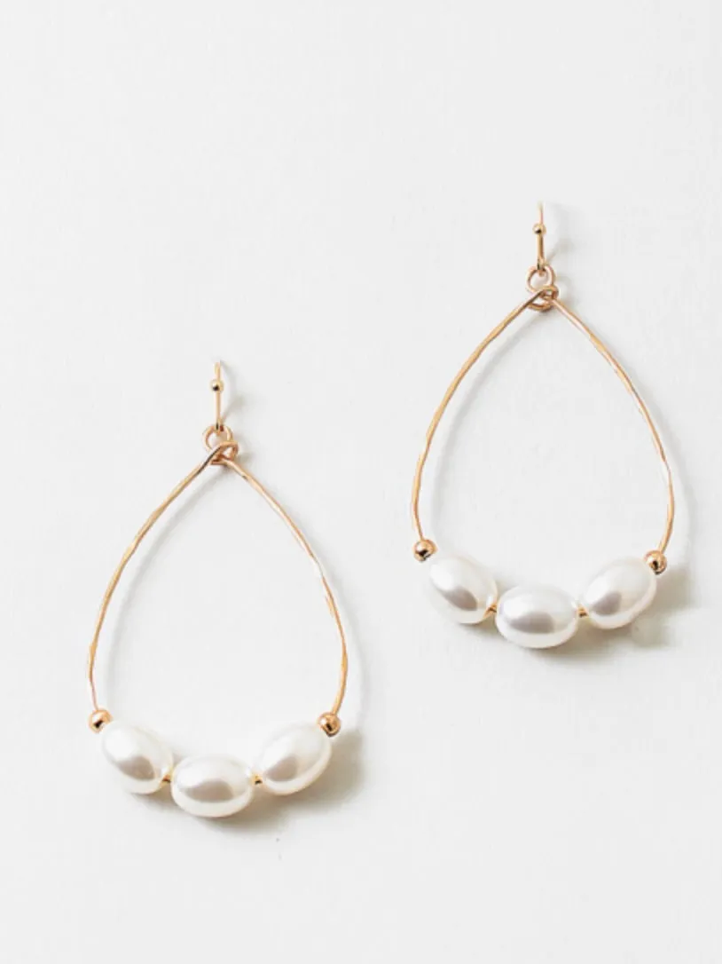 Pearl Trio Earring