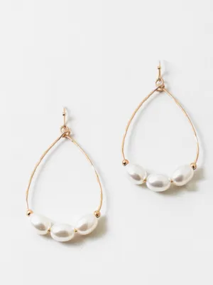Pearl Trio Earring