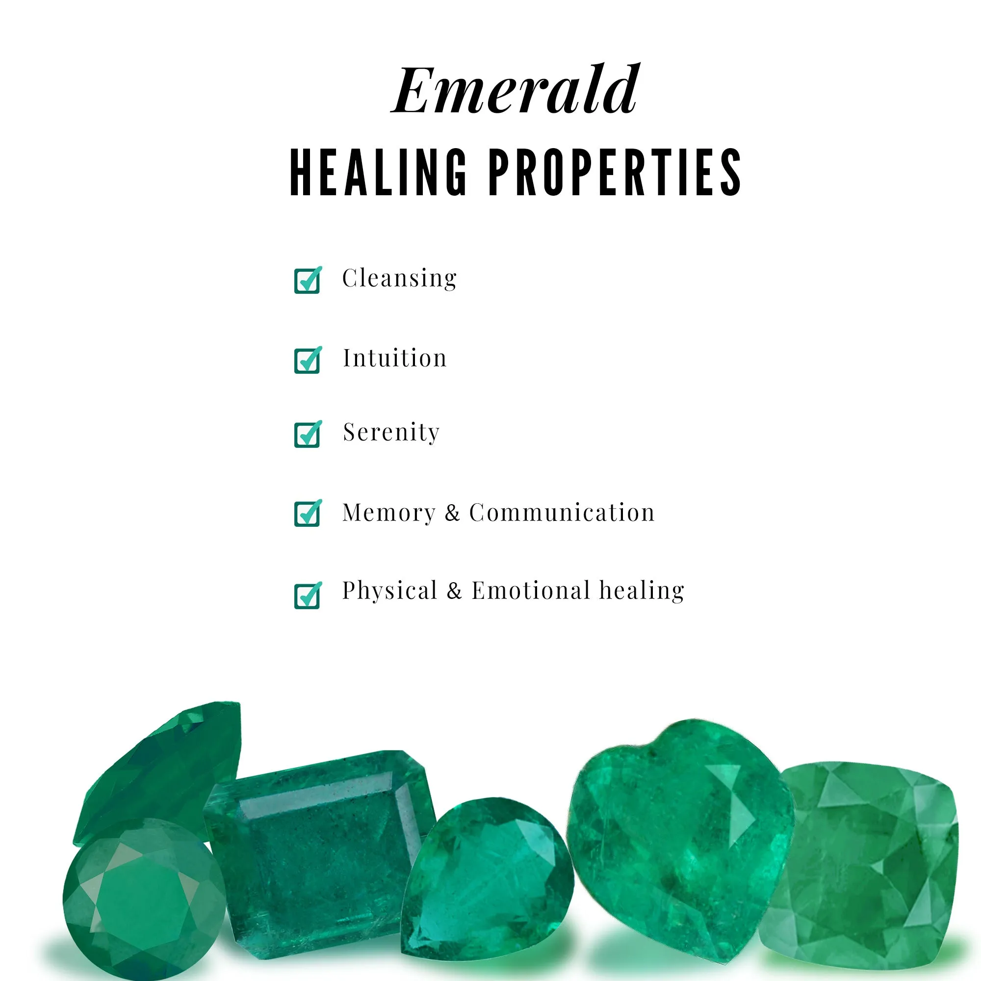 Round Shape Emerald Solitaire Stud Earrings