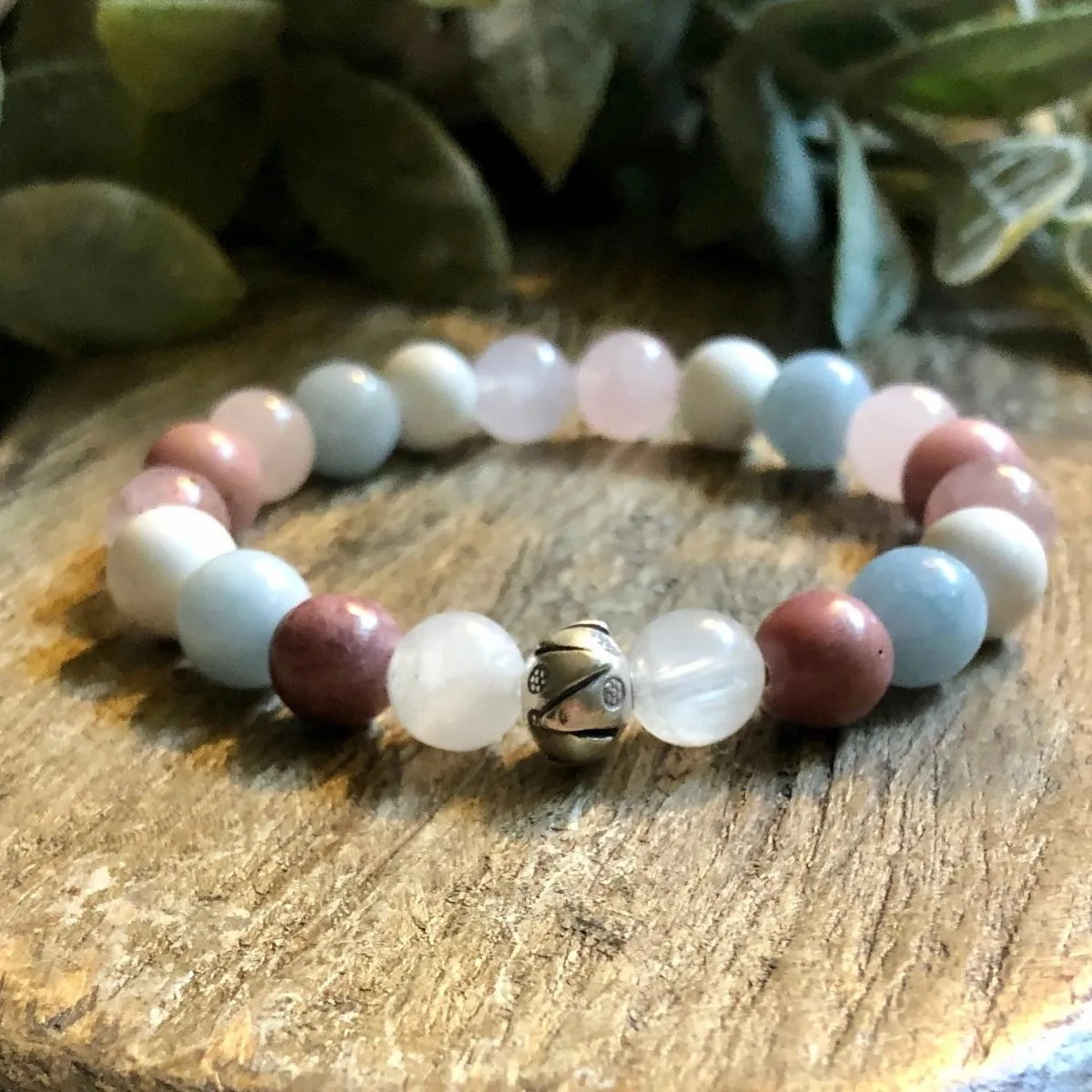 Sterling Lotus Flower Fertility Bracelet