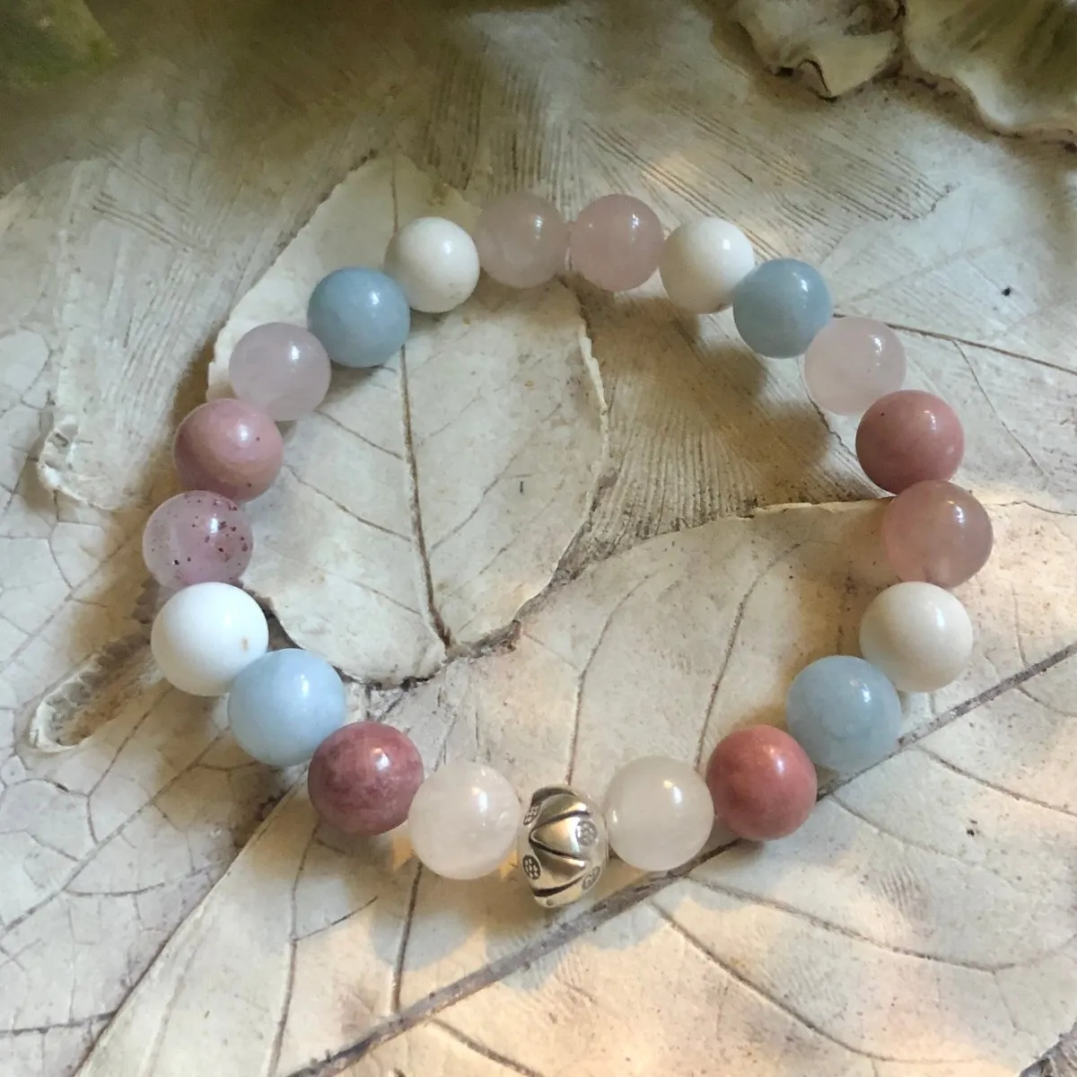 Sterling Lotus Flower Fertility Bracelet