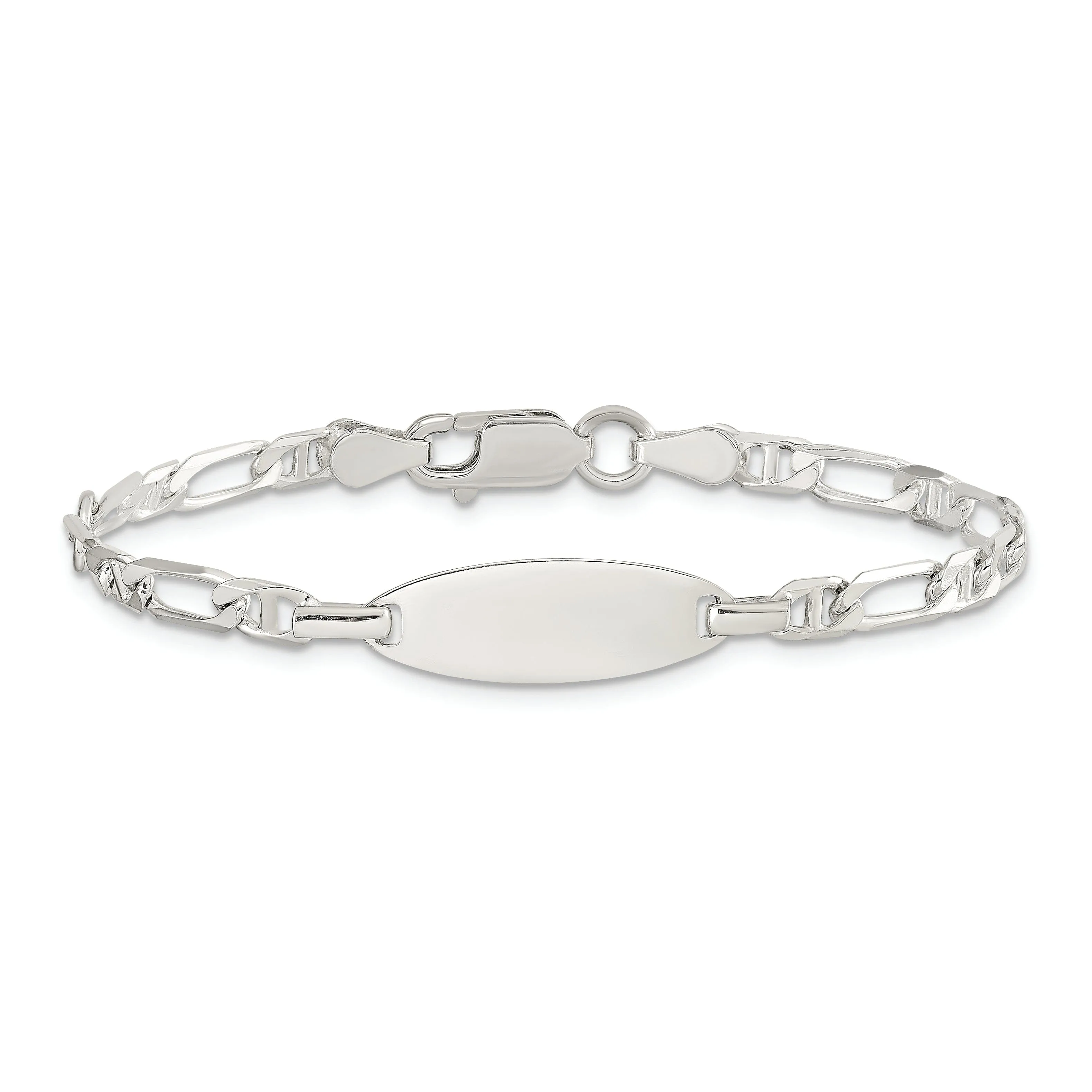 Sterling Silver Adjustable Children ID Bracelet.