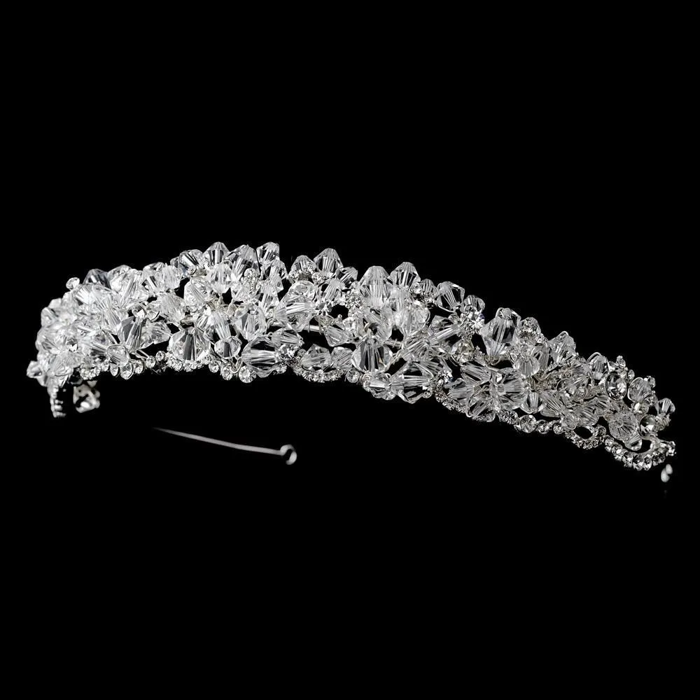 Stunning Solid Swarovski Crystal Encrusted Bridal Headband