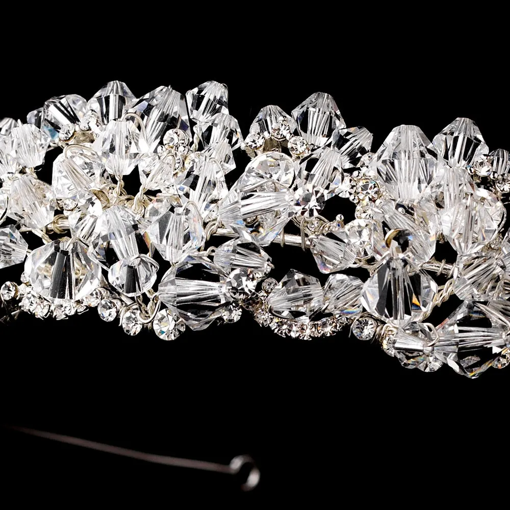 Stunning Solid Swarovski Crystal Encrusted Bridal Headband