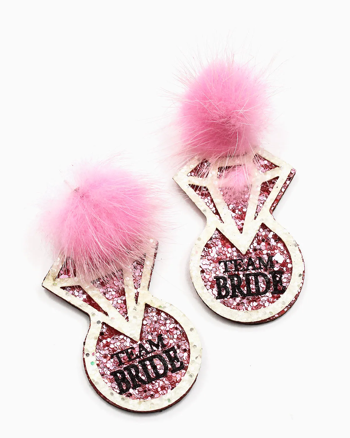 'TEAM BRIDE' Diamond Ring Earrings